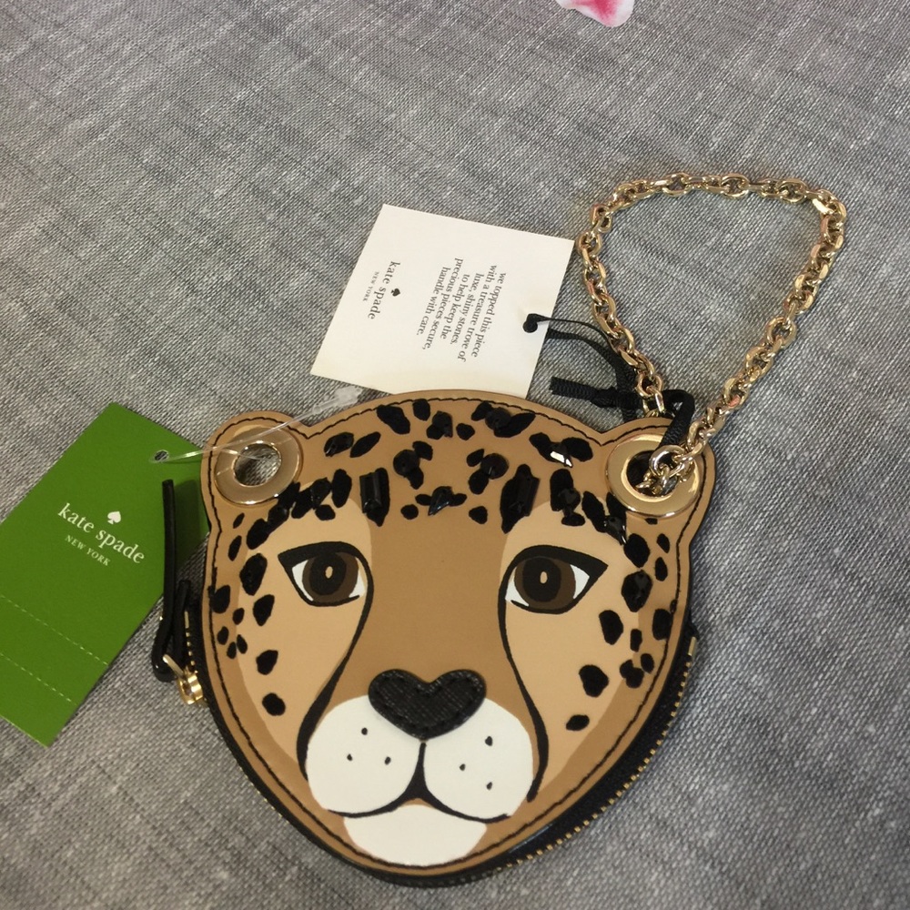 Kate Spade Embellished Leopard Coin Run Wild Purse - Picture 2 of 7